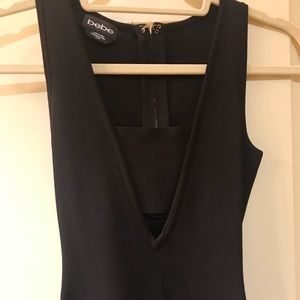 Black Bebe bodysuit XS